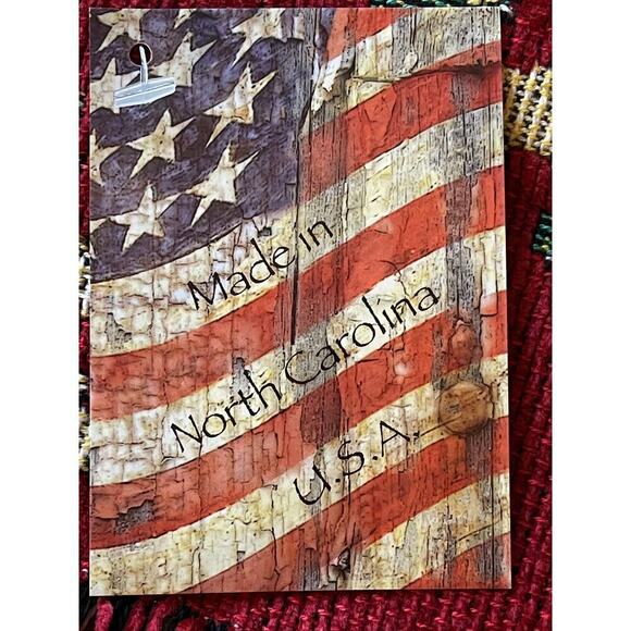 Christmas Blanket Throw with Fringe - 58" x 52" - NWT - Picture 3 of 5